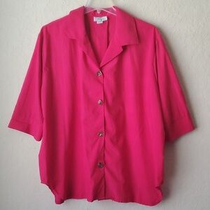 VTG Retro 90's Coco Bay Miami women's 1 XL (runs large) pink button up t…